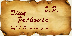 Dina Petković vizit kartica